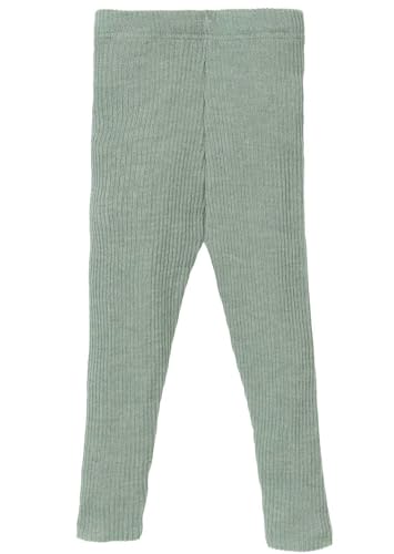 Leggings-Light Kinder-Strick-Hose | 100% Bio-Merinowolle | Frühjahr Sommer Herbst | Baby Kleinkind Kind Unisex | Made in Germany | GOTS IVN Zertifiziert | Jade Gr. 74-80 von Disana
