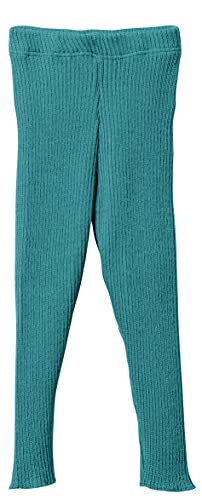 Strick-Leggings Baby & Kinder - 100% Bio-Merino – atmungsaktiv, warm & weich - Unisex Gr. 62 – 140 - nachhaltig & fair dehnbar - Made in Germany | Lagoon Gr. 98-104 von Disana