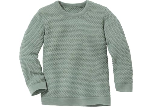 WABENSTRICK-Pullover Kinder-Sommer-Pullover | 100% Bio-Merinowolle | Frühjahr Sommer Herbst | Baby Kleinkind Kind Unisex | Made in Germany | GOTS IVN Zertifiziert | Jade Gr. 86-92 von Disana