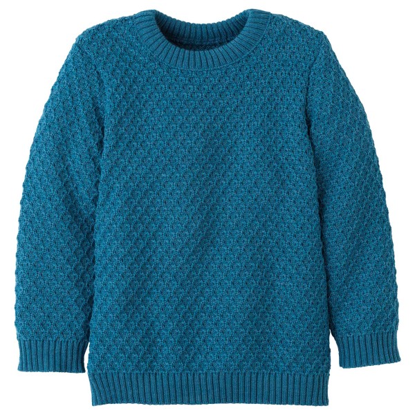 disana - Kid's Aran-Pullover - Wollpullover Gr 86/92 blau von Disana