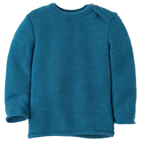 disana - Kid's Melange-Pullover - Merinopullover Gr 62/68 blau von Disana