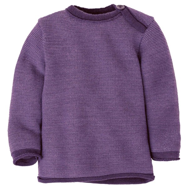 disana - Kid's Melange-Pullover - Merinopullover Gr 74/80 lila von Disana
