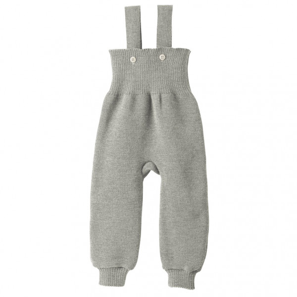 disana - Kid's Strick-Trägerhose - Overall Gr 62/68 grau von Disana