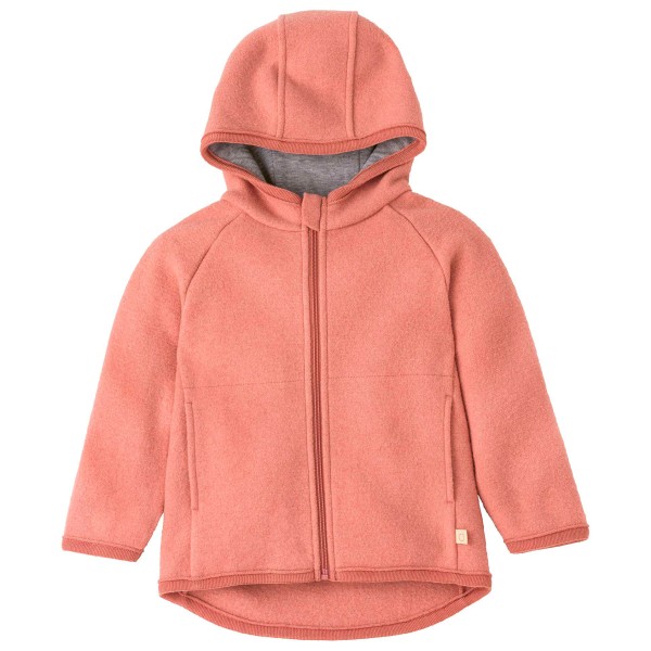 disana - Kid's Walk-Jacke Zipp - Wolljacke Gr 110/116 rot von Disana