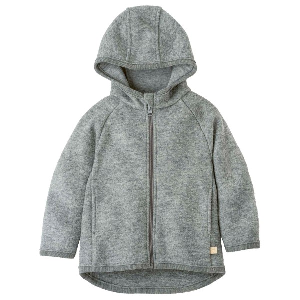 disana - Kid's Walk-Jacke Zipp - Wolljacke Gr 122/128 grau von Disana