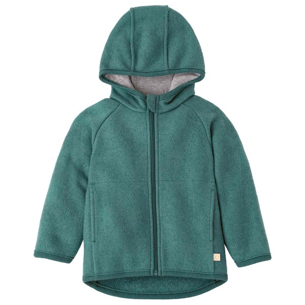 disana - Kid's Walk-Jacke Zipp - Wolljacke Gr 122/128 türkis von Disana