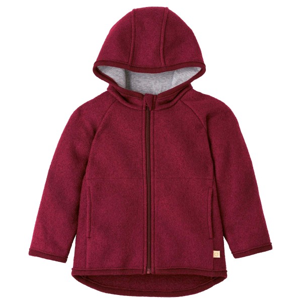 disana - Kid's Walk-Jacke Zipp - Wolljacke Gr 86/92 rot von Disana