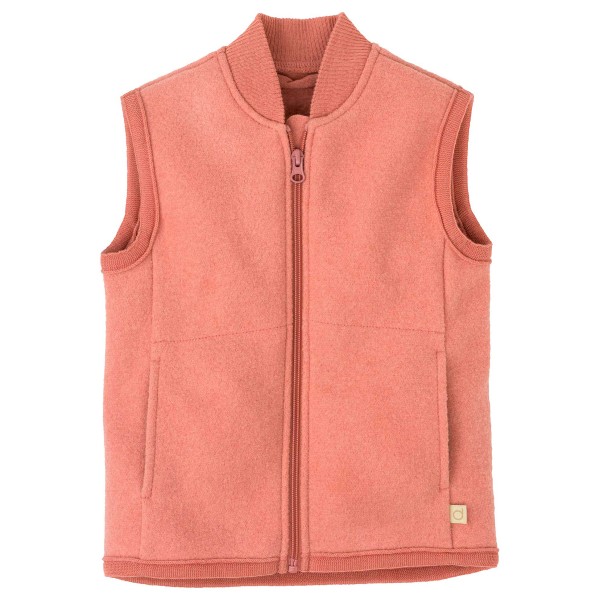 disana - Kid's Walk-Weste - Merinoweste Gr 134/140 rot von Disana