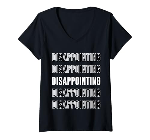 Damen Enttäuschend T-Shirt mit V-Ausschnitt Damen Enttäuschend T-Shirt mit V-Ausschnitt von Disappointing Apparel