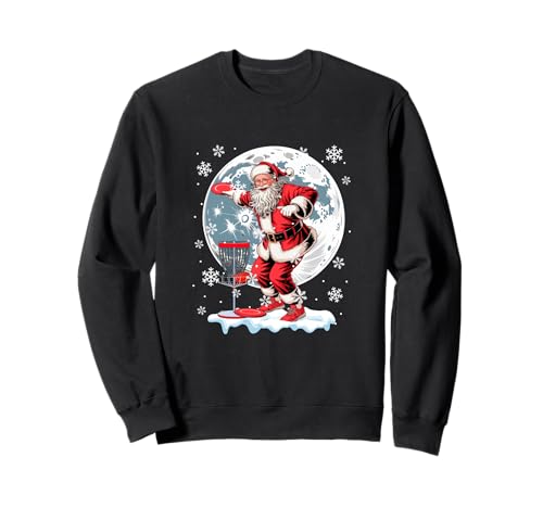 Santa Christmas Costume Playing Disc Golf Player Lover Kids Sweatshirt von Disc Golf Christmas Costume