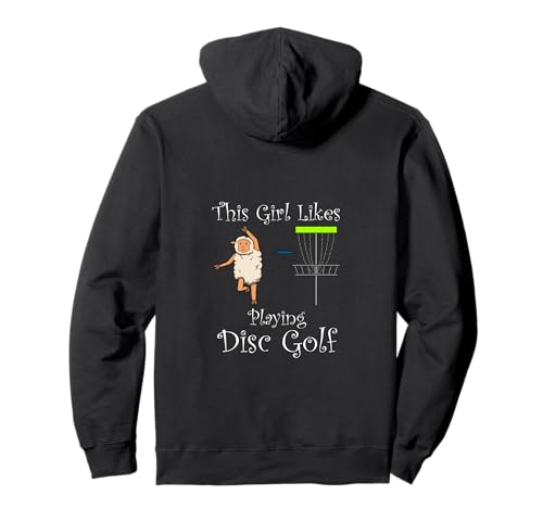 Mädchen spielt gerne Disc Golf Ironisches Hobby Sport Pullover Hoodie von Disc Golf Familie Hobby Spaß Sport