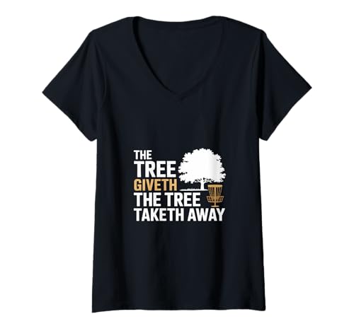 Damen Lustiger Frisbee Golf Memes Tree Humor Disc Golf T-Shirt mit V-Ausschnitt Damen Lustiger Frisbee Golf Memes Tree Humor Disc Golf T-Shirt mit V-Ausschnitt von Disc Golf Outdoor Frisbee Golf