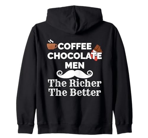 Kaffee Schokolade Men The Richer The Better Indulgence Kapuzenjacke Kaffee Schokolade Men The Richer The Better Indulgence Kapuzenjacke von Discerning Gentleman Epicurean Connoisseur
