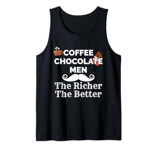 Kaffee Schokolade Men The Richer The Better Indulgence Tank Top Kaffee Schokolade Men The Richer The Better Indulgence Tank Top von Discerning Gentleman Epicurean Connoisseur