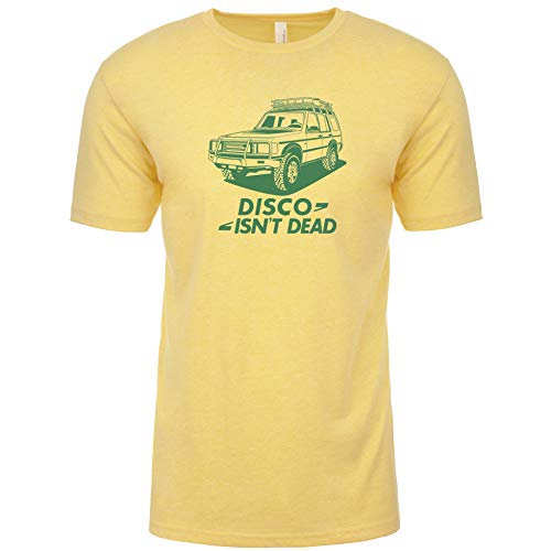Disco Isn't Dead 4x4 Overland T-Shirt & Sticker, Camel Trophy Yellow, L Disco Isn't Dead 4x4 Overland T-Shirt & Sticker, Camel Trophy Yellow, L von Disco Isn't Dead 4x4