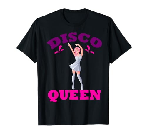 Disco Shirt Damen 70er Jahre Disco Kostüm Disco Disco Queen T-Shirt von Disco Shirt Damen Disco Herren 70 Disco Kostüm