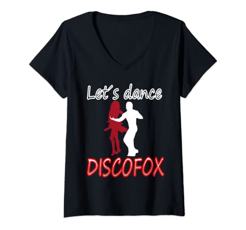 Damen Discofox tanzen T-Shirt Tänzer Tänzerin Tanzpaar Geschenk T-Shirt mit V-Ausschnitt Damen Discofox tanzen T-Shirt Tänzer Tänzerin Tanzpaar Geschenk T-Shirt mit V-Ausschnitt von Discofox Tänzer T-Shirt Tänzerin Geschenkidee