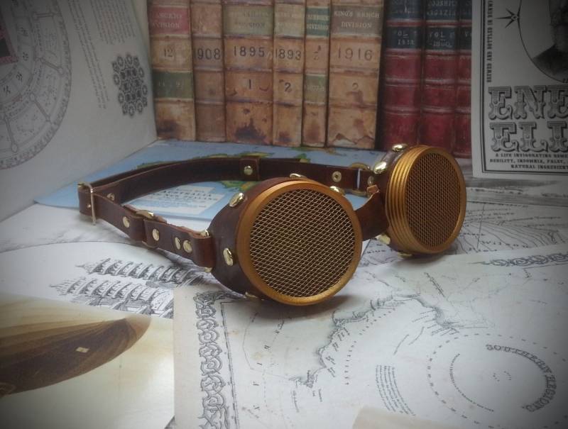 Goggles Mit Einer Auswahl An Lederfarbe Und Gläser, Ideal Für Steampunk, Cosplay, Larp von Discombobulous