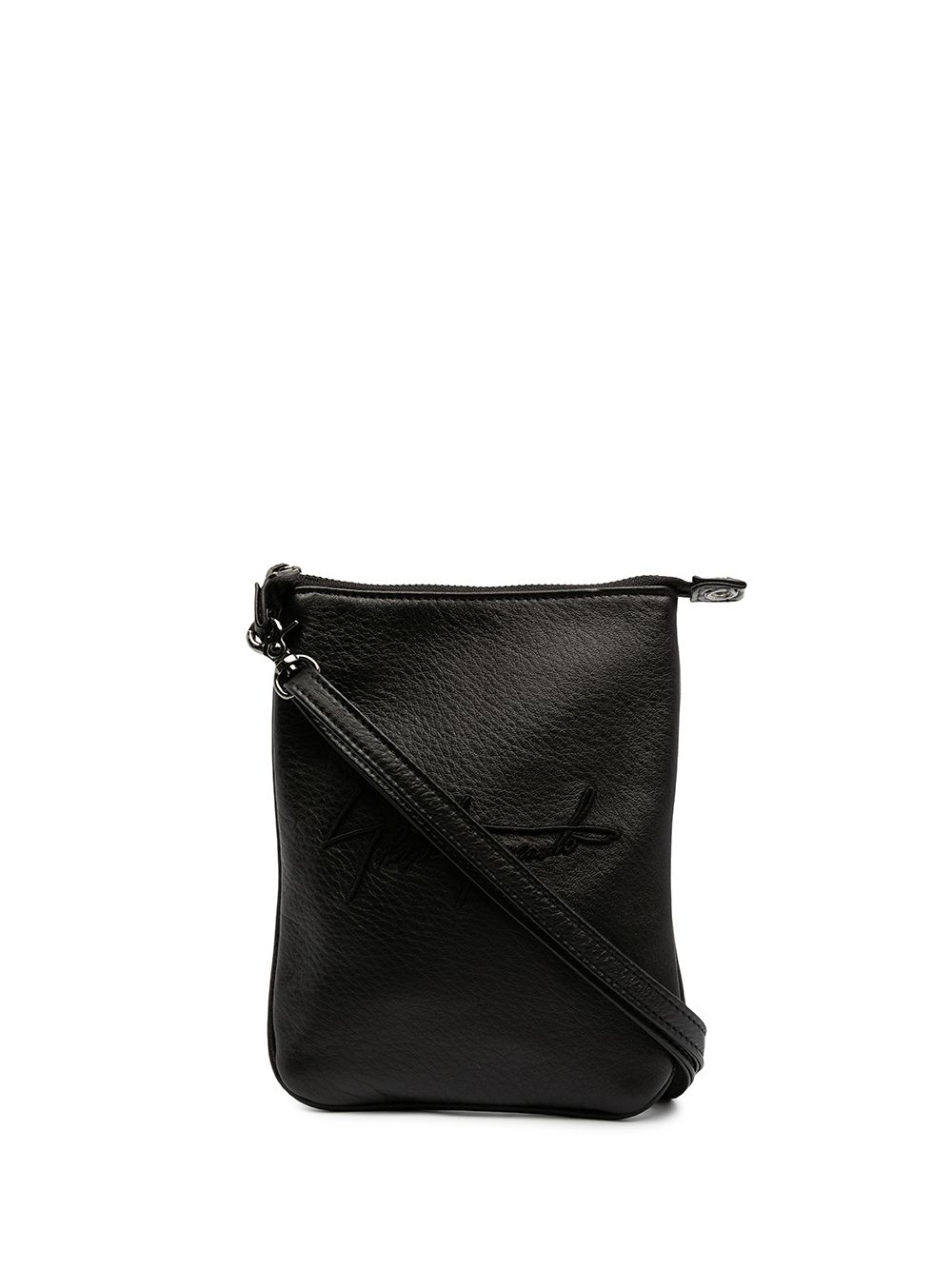 Discord Yohji Yamamoto Schultertasche mit Logo-Stickerei - Schwarz von Discord Yohji Yamamoto