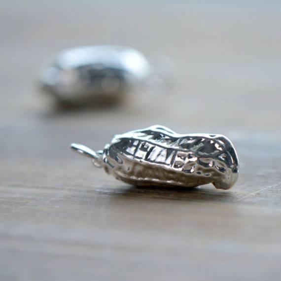 1 - Echte Erdnuss Anhänger Sterlingsilber Vergoldet Pea Mutter Kleine Charme Vintage Stil Charm Schmuck Liefert | An028 von DiscountsForLovely
