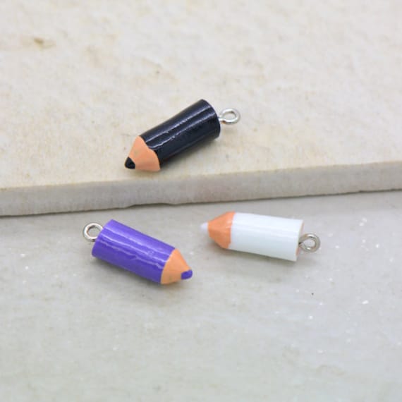 Farbstift Charm Harz Bleistift Wählen Sie Ihre Farbe Art Anhänger Schmuck Machen Lieferungen | As154 von DiscountsForLovely
