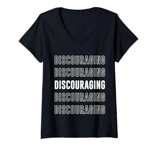 Damen Entmutigend T-Shirt mit V-Ausschnitt Damen Entmutigend T-Shirt mit V-Ausschnitt von Discouraging Apparel