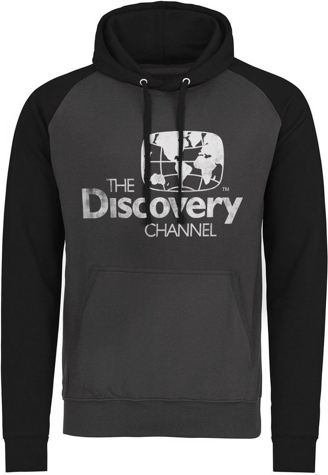 Discovery Hoodie Distressed Logo Baseball Hoodie von Discovery