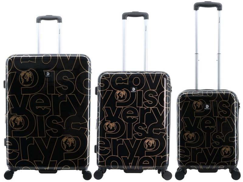 Discovery Koffer Gold ABS/PC Spinner Set Gr. S/M/L, 4 Rollen, mit TSA-Zahlenschloss von Discovery