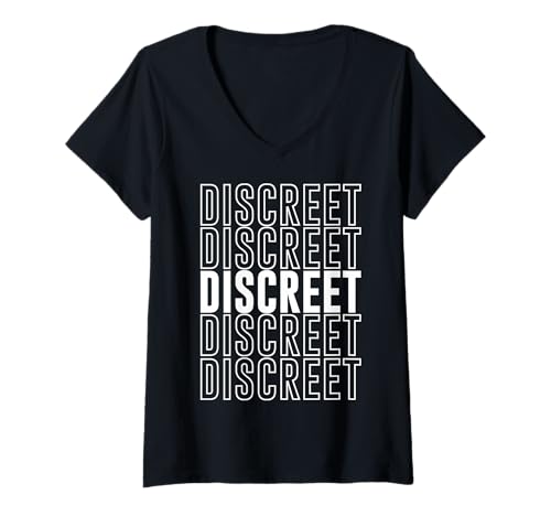 Damen Diskret T-Shirt mit V-Ausschnitt von Discreet Apparel
