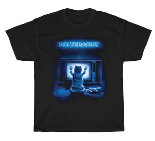 Poltergeist Shirt Horror Movie Poster T-Shirt Black Unisex Cotton Black XXL von Discrete