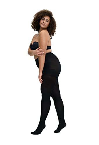 disée Damen Bodyshaping Tights Feinstrumpfhose blickdicht 80 DEN superweich mit Wäscheflachnaht und Baumwollzwickel, Farben:schwarz, SockSizes:48-50 von Disée