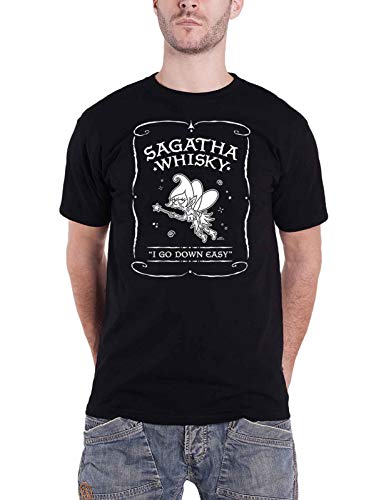 Disenchantment T Shirt Sagantha Whiskey Logo Nue offiziell Herren Schwarz L von Disenchantment