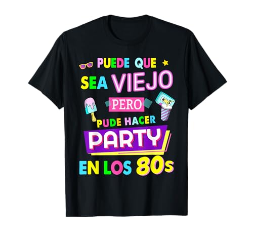 80er Jahre Rave Outfit Kostüm Idee für Frauen & 1980er Jahre Verkleidung T-Shirt 80er Jahre Rave Outfit Kostüm Idee für Frauen & 1980er Jahre Verkleidung T-Shirt von Disfraz De Los 80 Para Mujer In Spanish For Men