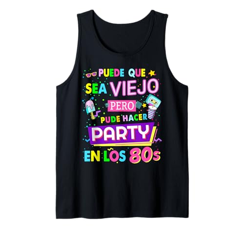 80er Jahre Rave Outfit Kostüm Idee für Frauen & 1980er Jahre Verkleidung Tank Top von Disfraz De Los 80 Para Mujer In Spanish For Women