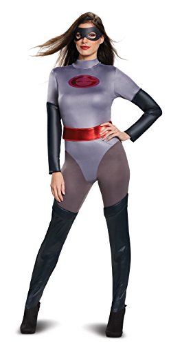 Disguise Damen Elastigirl Klassisches Erwachsene Kostüme in Erwachsenengröße, Grau, Small (4-6) US von Disguise