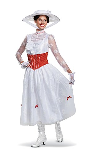 Disguise Damen Mary Poppins Deluxe Adult Costume Kostüme für Erwachsene, weiß, X-Large (18-20) US von Disguise