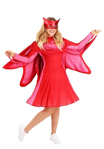 Disguise Damen Owlette Klassisches Erwachsenenkostüm, rot, Small (4-6) US von Disguise
