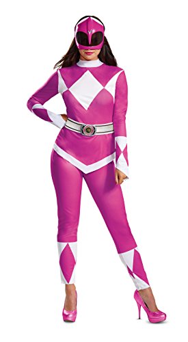 Disguise Damen Pink Ranger Erwachsenenkostüm, rose, Large (12-14) US von Disguise