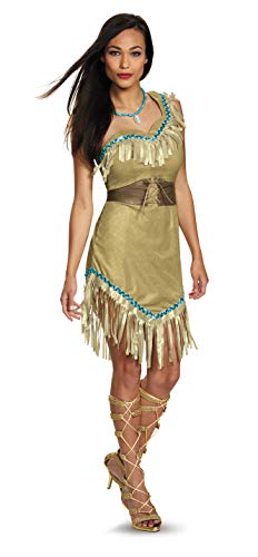 Disguise Disney Damen Pocahontas Deluxe Erwachsenenkostüm, multi, Small (4-6) US von Disguise