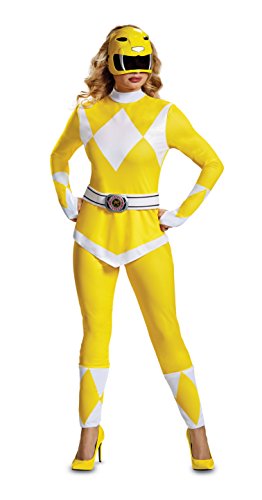 Disguise Gelber Ranger Erwachsenenkostüm für Damen, gelb, Large (12-14) US von Disguise