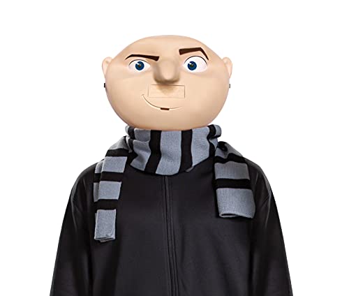 Disguise Herren Kit, Offizielle Minions Gru Erwachsene Maske und Schal, Einzelgröße, Halloween Kostüm Zubehör Erwachsenenkostme, Mehrfarbig, Einheitsgröße von Disguise