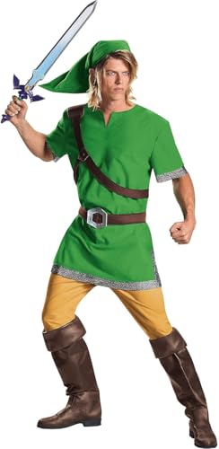 DISGUISE Offizielles Nintendo Link Legend of Zelda Kostüm Herren Faschingskostüme Männer Erwachsene Karneval Geburstag XXL von Disguise
