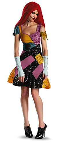 Disguise Sally Glam Kostüm, Gelb/Schwarz/Violett, Medium (8-10) US von Disguise