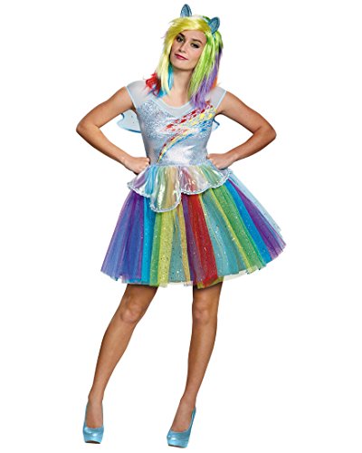 Disguise Women's My Little Pony Rainbow Dash Deluxe Costume, Multi, Small von Disguise