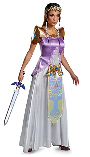 Disguise Zelda Deluxe Kostüm für Erwachsene, Mehrfarbig/Meereswellen (Ocean Tides), XL von Disguise