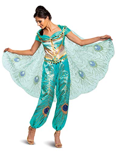 Disney Aladdin Live Action Damen Jasmin Kostüm, blaugrün, X-Large (18-20) US von Disguise