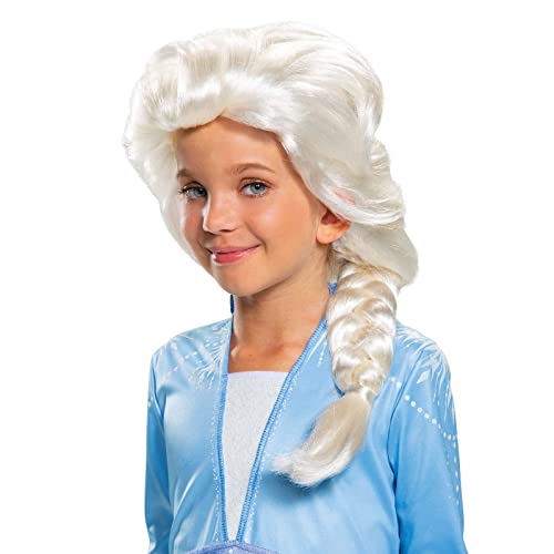 Disney Offizielle Elsa Perücke Für Kinder, Frozen Kostüm Zubehör Mädchen, Einheitsgröße von Disguise