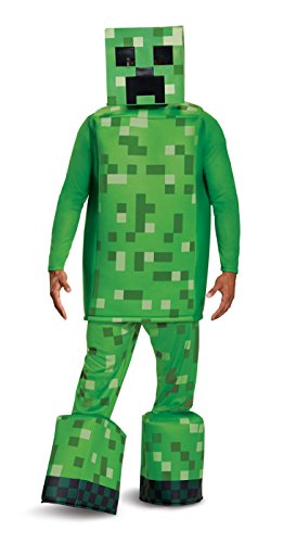 Minecraft Creeper Prestige Kostüm für Erwachsene, Grün, Einheitsgröße von Disguise