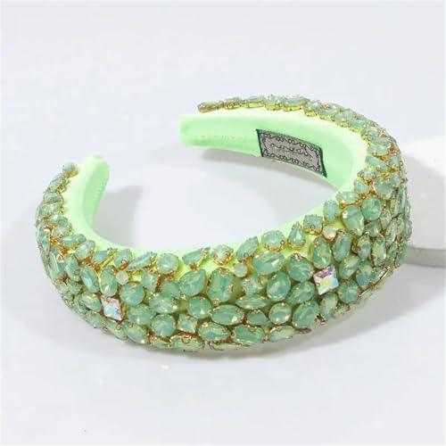 223 Damen-Haarband mit Strasssteinen und Perlen, breite Größe, gepolstert von Disimlarl