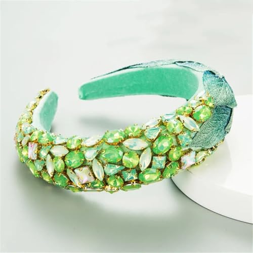 461 Damen-Haarband mit Strasssteinen und Perlen, breite Größe, gepolstert von Disimlarl